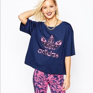 Adidas Originals Oversized Baroque Cropped Tee